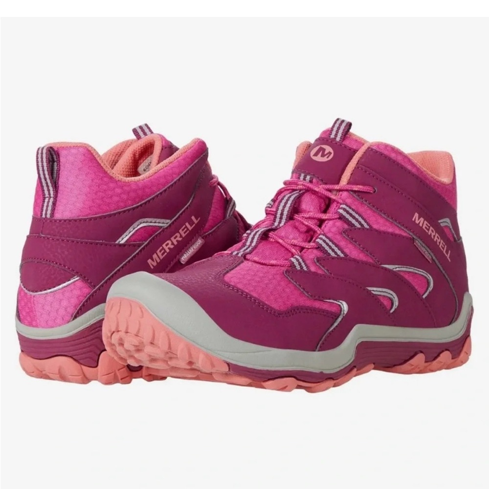 Merrell Waterproof Sneakers Girl's Size 2M Purple Pink